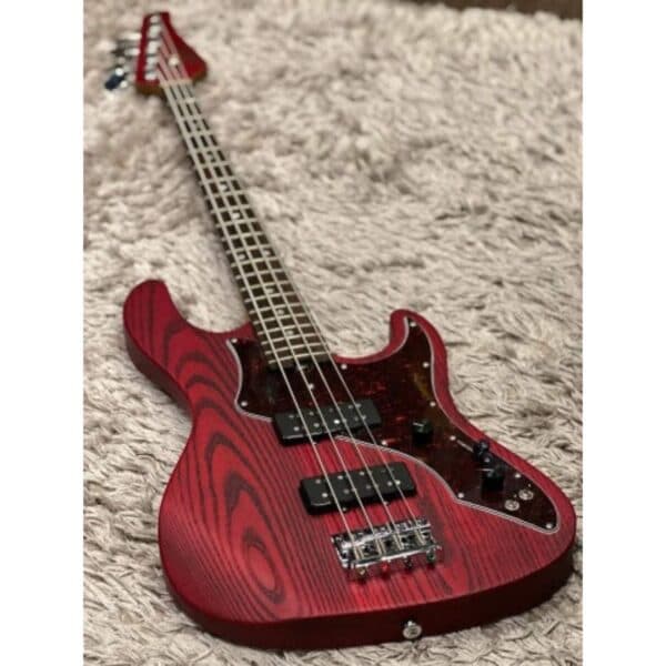 Baixo SoloKing MJ-1 Custom Bass – Rosewood – (Transparent Crimson Red)