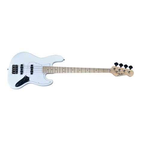 Baixo Shelter JB 75PRO 4 Cordas, Corpo Basswood, Braço Maple, Captação Wilkinson JB, Olympic White